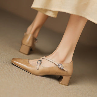 Marvane Cuir Talons Kitten