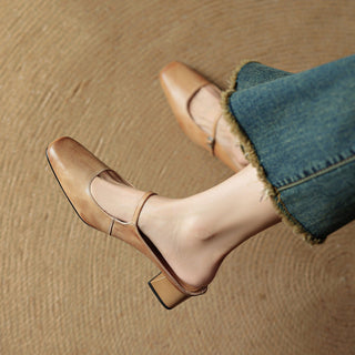 Meyra Pantoletten en cuir