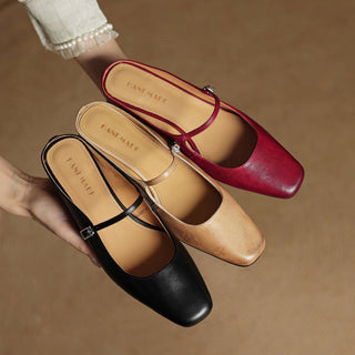 Meyra Pantoletten en cuir