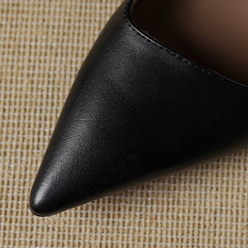 Orlisse Cuir Talons Kitten