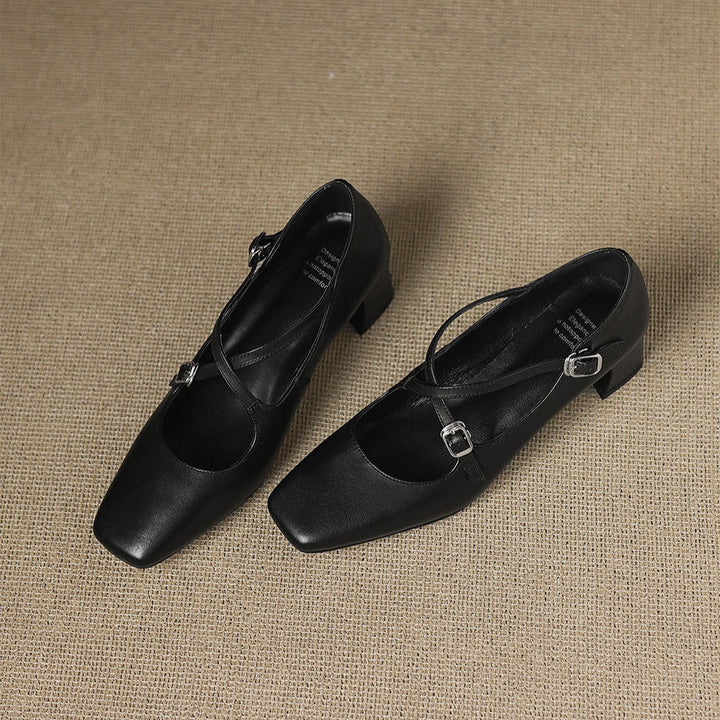 Marvane Cuir Talons Kitten