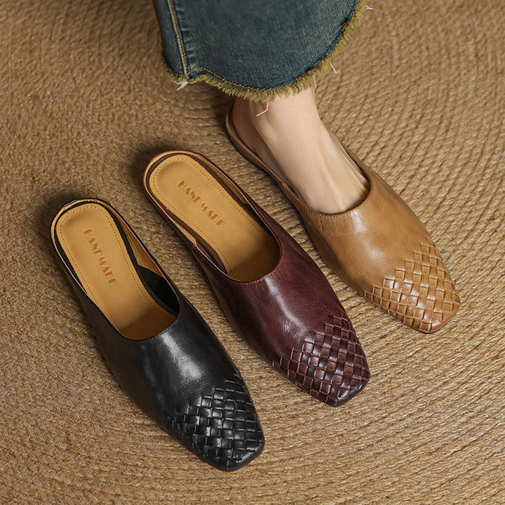 Mules en Cuir Véritable Viola