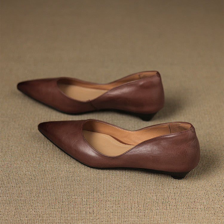 Arla Ballerines en Cuir Véritable