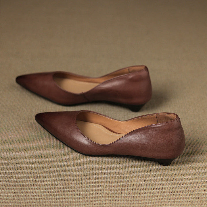 Arla Ballerines en Cuir Véritable