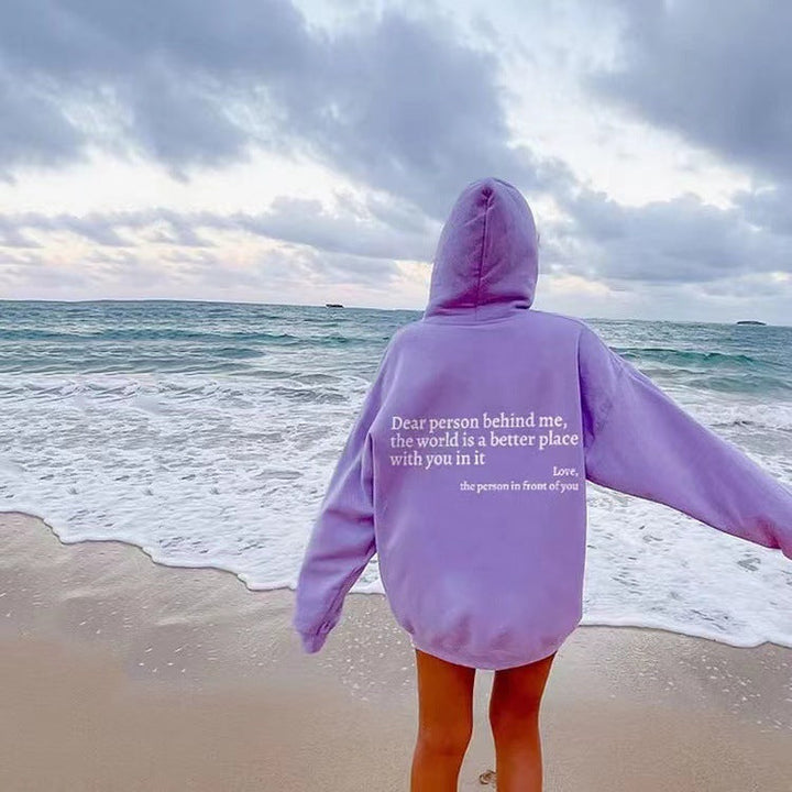 YAE | Sweat à capuche unisexe avec citations