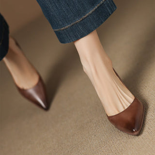 Calenne Cuir Talons Kitten