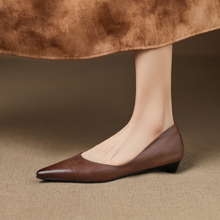 Arla Ballerines en Cuir Véritable