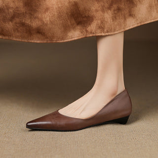 Arla Ballerines en Cuir Véritable