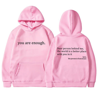 YAE | Sweat à capuche unisexe avec citations