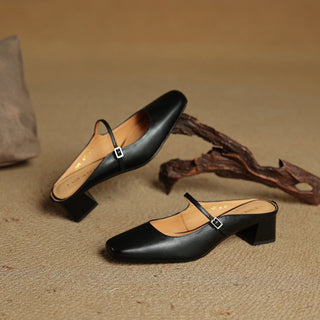 Meyra Pantoletten en cuir