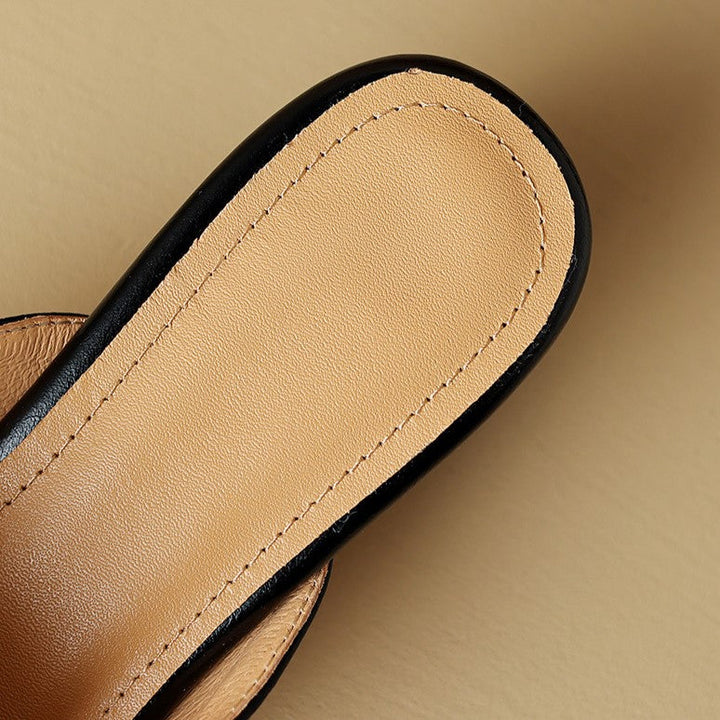 Mules en cuir pointues Marloe