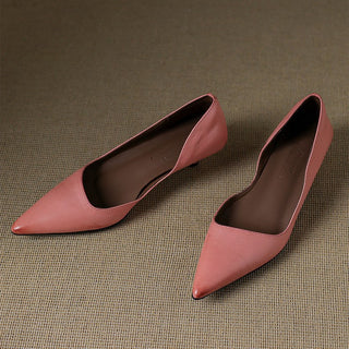 Orlisse Cuir Talons Kitten