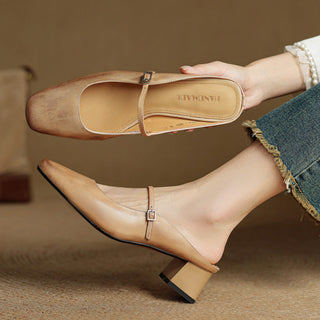 Meyra Pantoletten en cuir