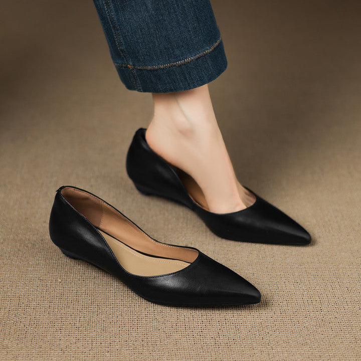 Arla Ballerines en Cuir Véritable