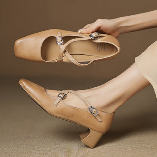 Marvane Cuir Talons Kitten