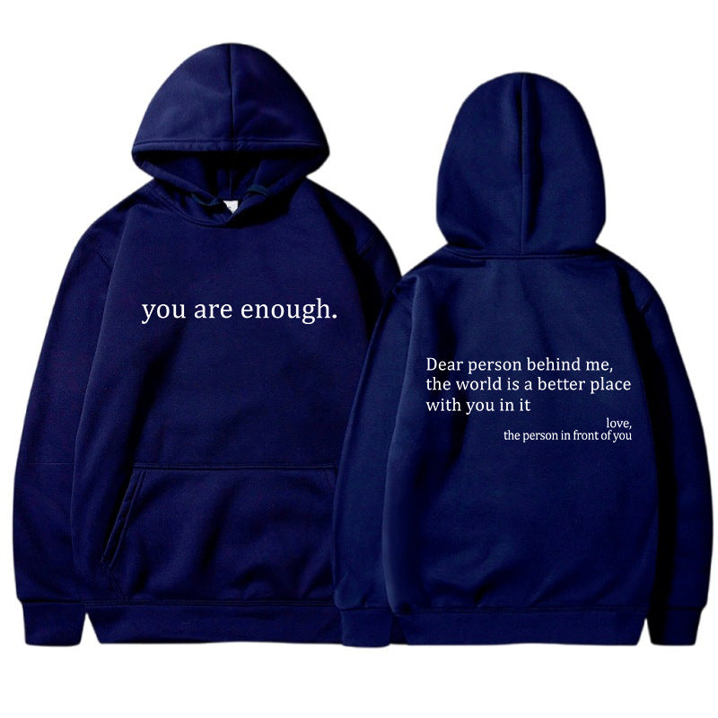YAE | Sweat à capuche unisexe avec citations
