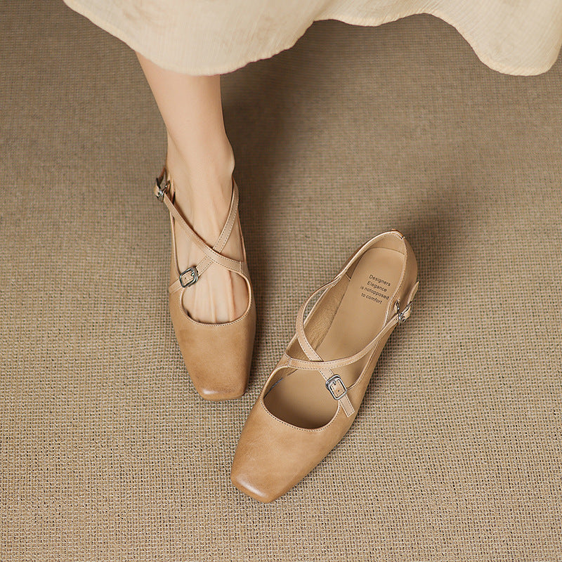 Marvane Cuir Talons Kitten