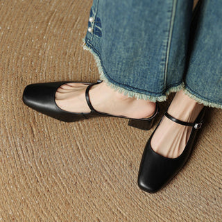 Meyra Pantoletten en cuir