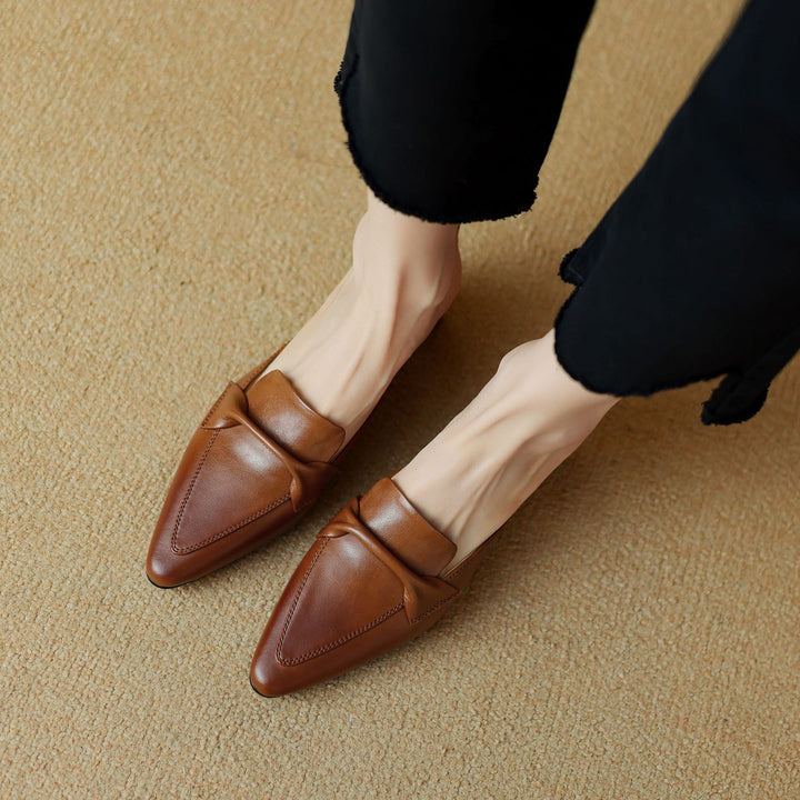 Mules en cuir pointues Marloe