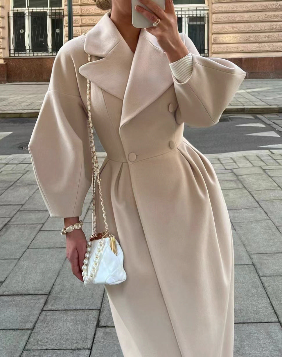 Calista | Manteau en laine blanc pour l'hiver