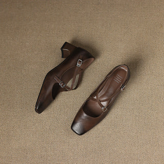 Marvane Cuir Talons Kitten