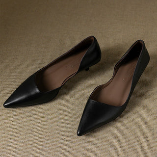 Orlisse Cuir Talons Kitten