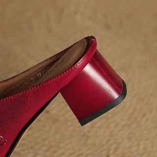 Meyra Pantoletten en cuir