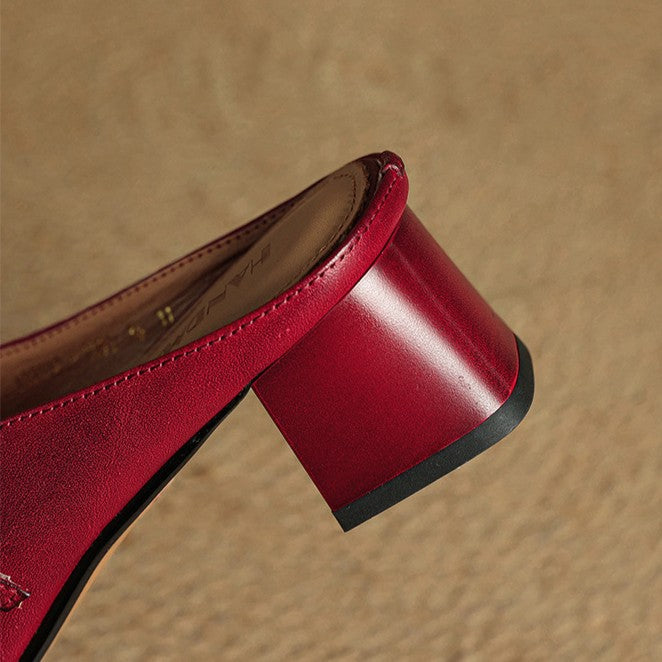 Meyra Pantoletten en cuir