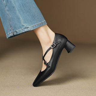 Marvane Cuir Talons Kitten
