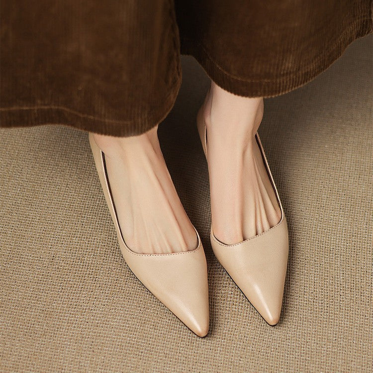 Orlisse Cuir Talons Kitten