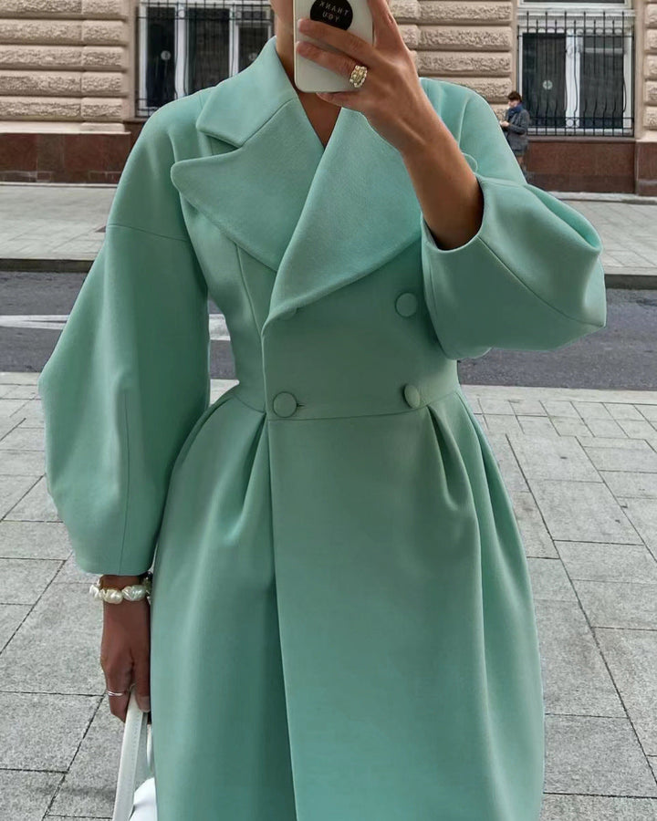 Calista | Manteau en laine blanc pour l'hiver