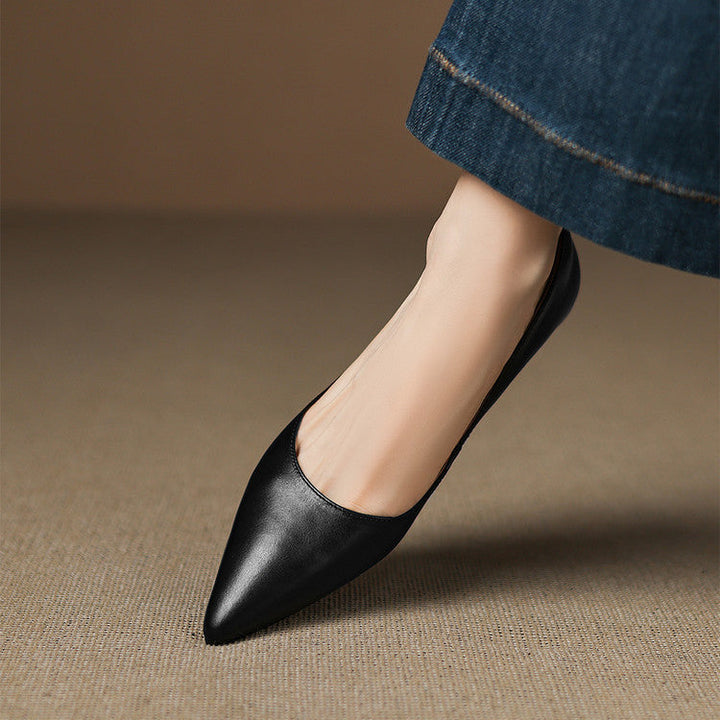 Arla Ballerines en Cuir Véritable