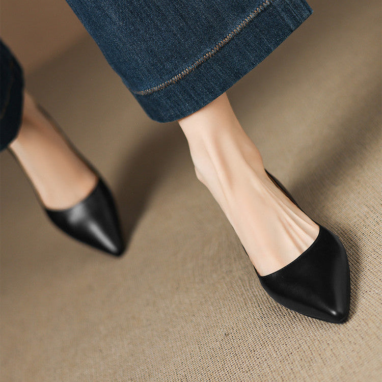 Arla Ballerines en Cuir Véritable