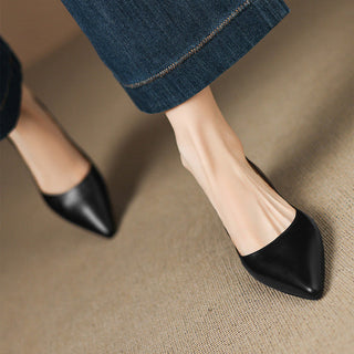 Arla Ballerines en Cuir Véritable
