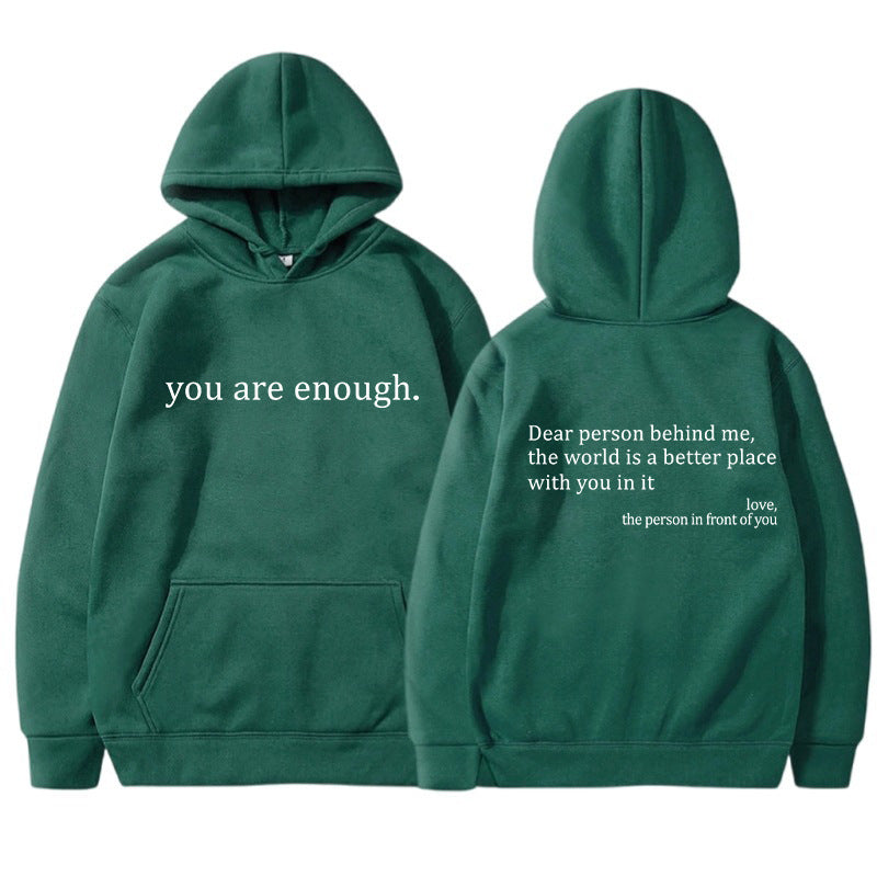 YAE | Sweat à capuche unisexe avec citations