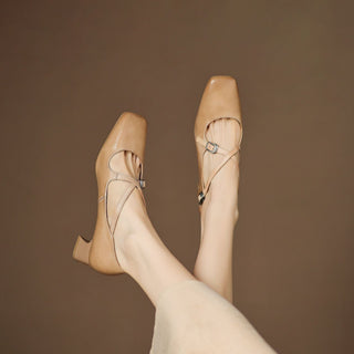 Marvane Cuir Talons Kitten