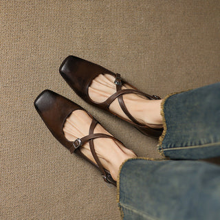 Marvane Cuir Talons Kitten