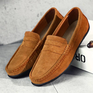 Lova & Lior | Mocassins en daim de première qualité pour homme