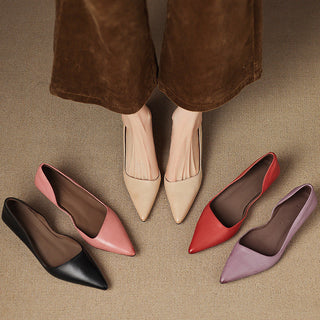 Orlisse Cuir Talons Kitten