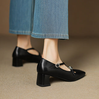 Marvane Cuir Talons Kitten