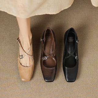 Marvane Cuir Talons Kitten