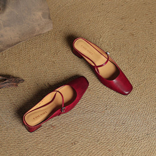 Meyra Pantoletten en cuir