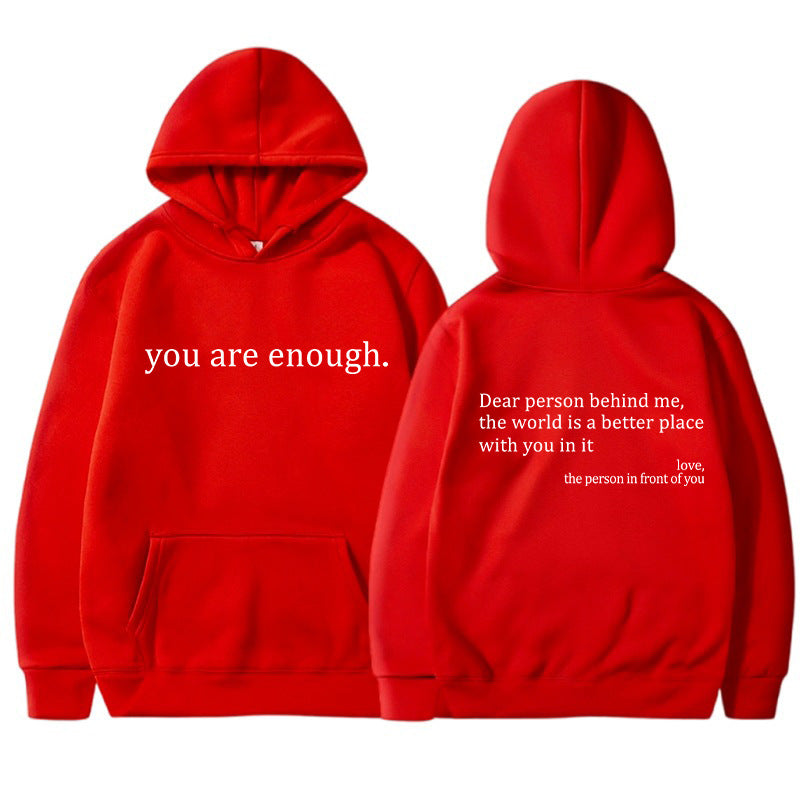 YAE | Sweat à capuche unisexe avec citations