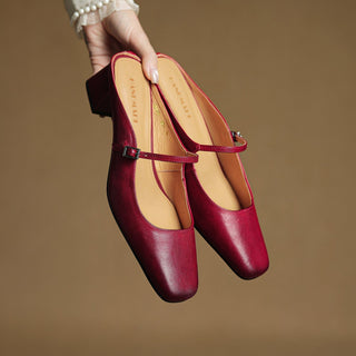 Meyra Pantoletten en cuir