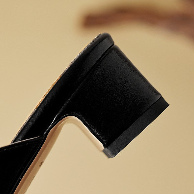 Mules en cuir pointues Marloe