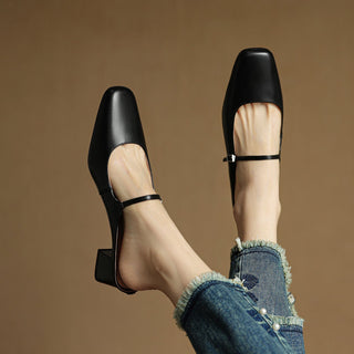 Meyra Pantoletten en cuir