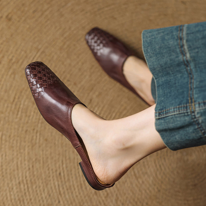 Mules en Cuir Véritable Viola
