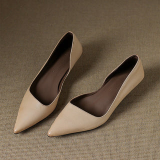 Orlisse Cuir Talons Kitten