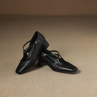 Marvane Cuir Talons Kitten