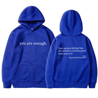 YAE | Sweat à capuche unisexe avec citations